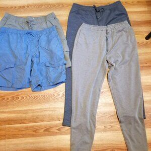 4 PACK !! MENS ZARA LOUNGEWEAR JOGGERS PANTS CARGO SHORTS LARGE 34-36